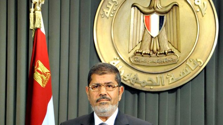Telediario 1 - Primeras declaraciones de Morsi