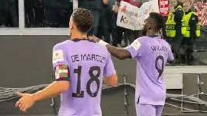 Telediario Matinal - La reprimenda de Williams y De Marcos a su afición por lanzar bengalas al público