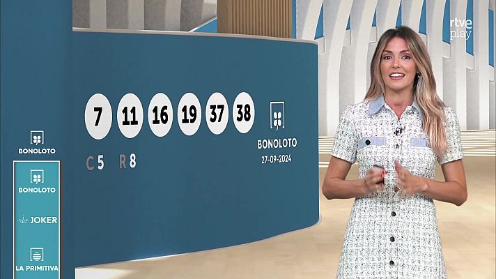 Loterías - Sorteo de la Bonoloto y Euromillones del 27/09/2024