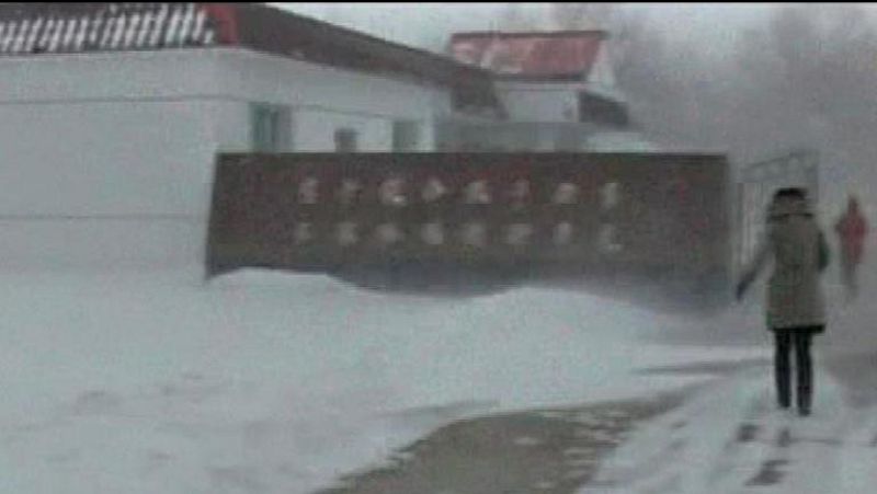 Un temporal siberiano azota el oeste de China