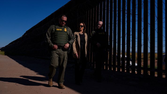 Telediario Fin de Semana - Harris visita la frontera con México y endurece su discurso contra la inmigración ilegal