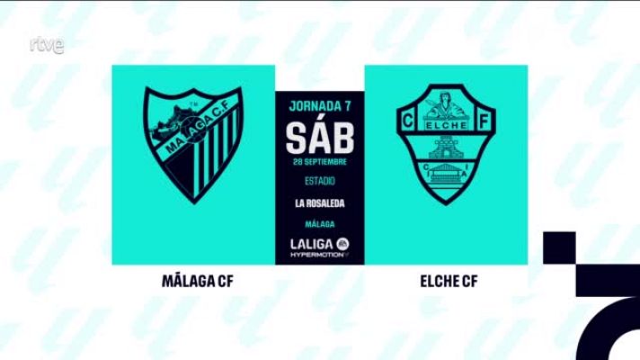 Resúmenes de LaLiga - Málaga - Elche: resumen del partido 7ª jornada | Segunda