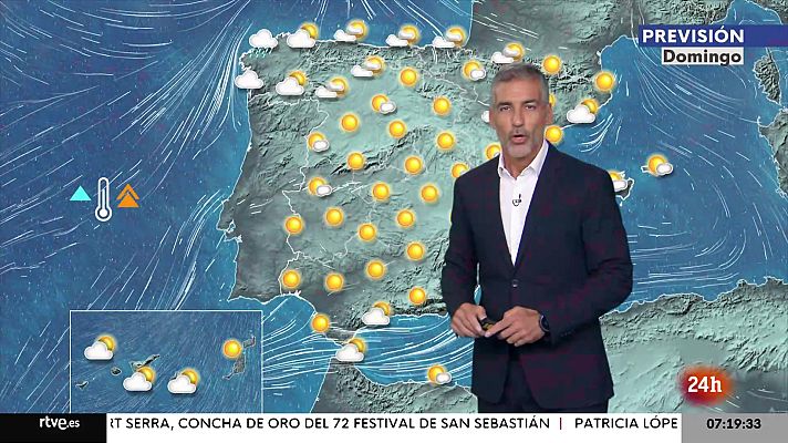 El tiempo - Subida de las temperaturas máximas este domingo