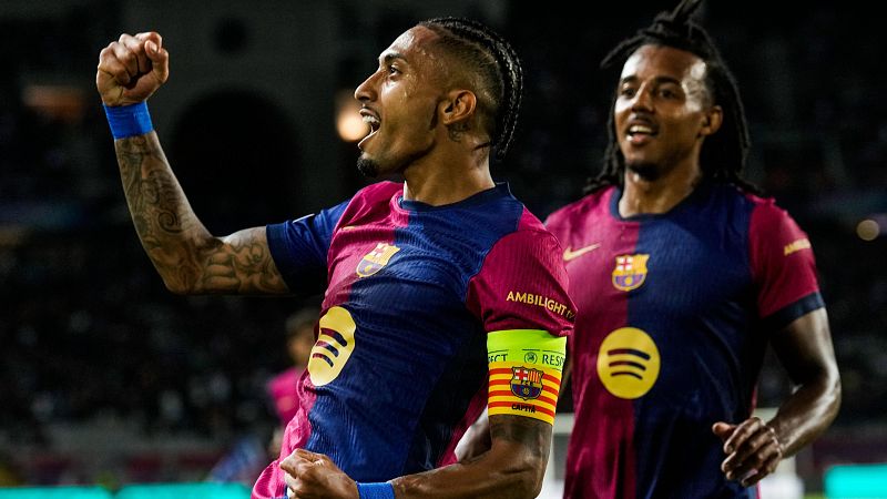 Raphinha, y su mayor protagonismo en el Barça respecto a otros años - Champions League | Ver