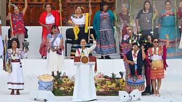 Claudia Sheinbaum toma la presidencia de Mxico con un compromiso feminista y con los pueblos indgenas