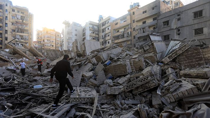 Telediario Fin de Semana - Israel arrasa con los suburbios de Dahye en Beirut