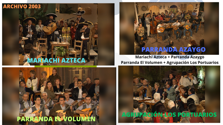 Tenderete - Tenderete - 06/10/2024 Archivo 2003: Parranda El Volumen, Los Portuarios, Mariachi Azteca y  Azaygo