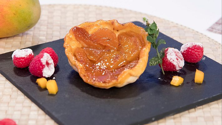 Saber vivir - Receta de tarta tatin del chef Sergio Fernández