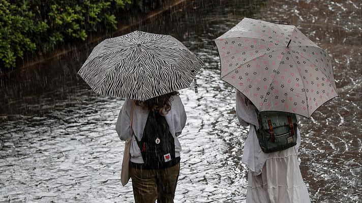 El tiempo - Precipitaciones con rachas muy fuertes de viento en la Península y Baleares
