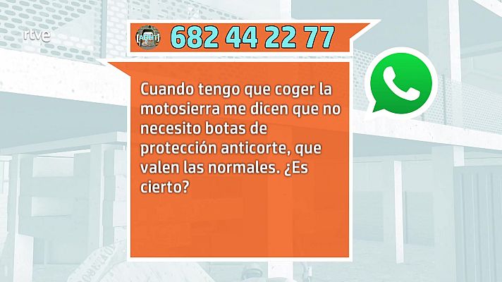 Aquí hay trabajo - ¿Puedo usar la motosierra sin botas de seguridad?