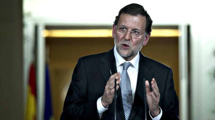 Telediario 1 - Rajoy hace balance del 2012