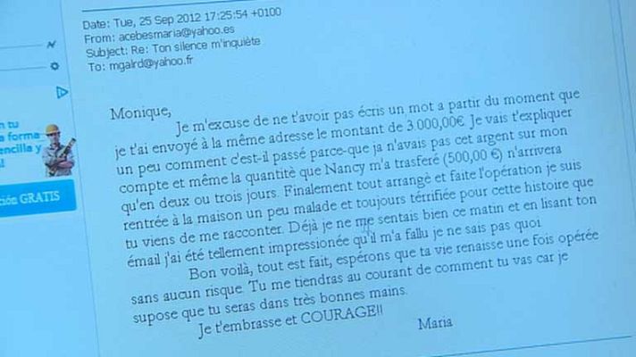Telediario 1 - La polícia alerta de las estafas