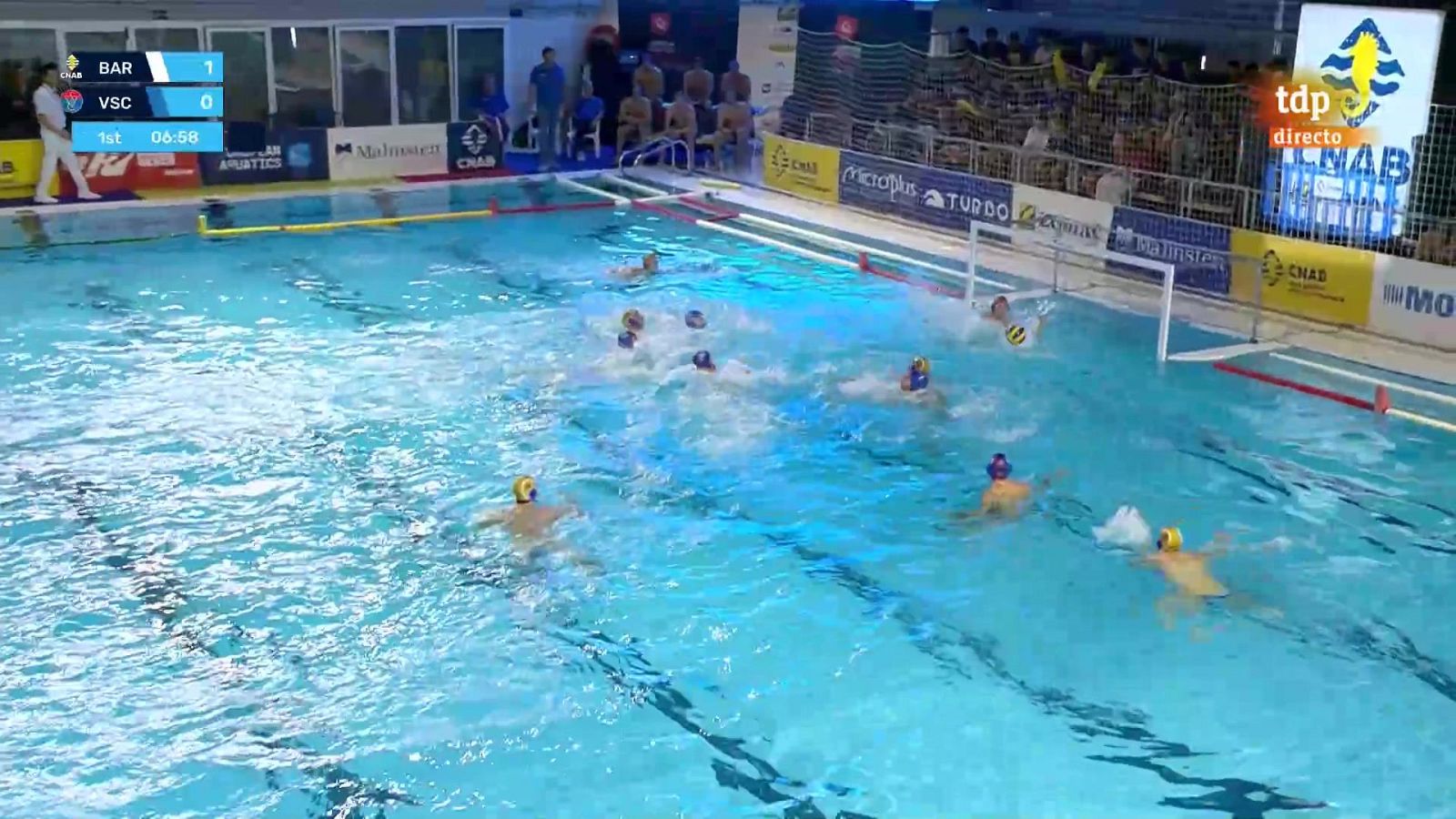 Waterpolo - Liga Europea Masculina. 1ª jornada: Zodiac CN AT. Barceloneta - Vasas Plaket - ver ahora