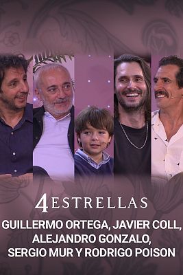 4 estrellas - Sergio Mur, Rodrigo Poison, Alejandro Gonzalo, Javier Coll y Guillermo Ortega se despiden de '4 Estrellas'