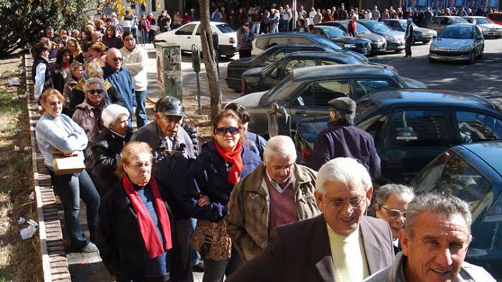 Telediario 1 - Reforma de las pensiones