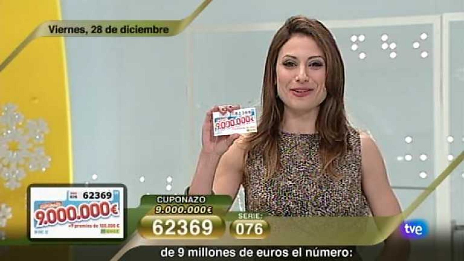 Sorteo ONCE - 28/12/12 - Ver ahora