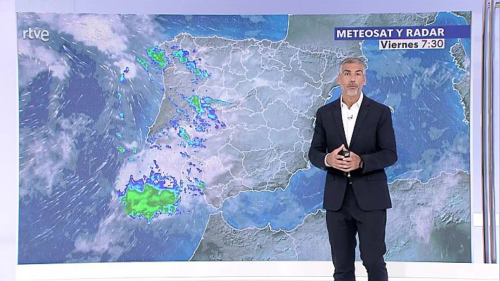 El tiempo - Precipitaciones localmente fuertes en la vertiente atlántica