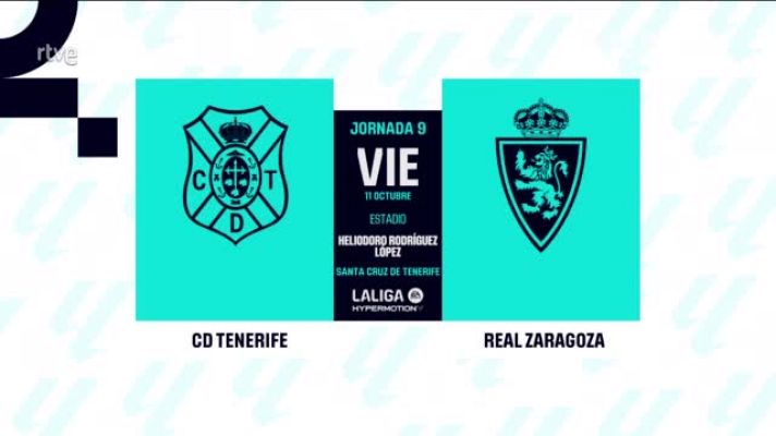 Resúmenes de LaLiga - Tenerife - Zaragoza: resumen partido 9ª jornada | Segunda