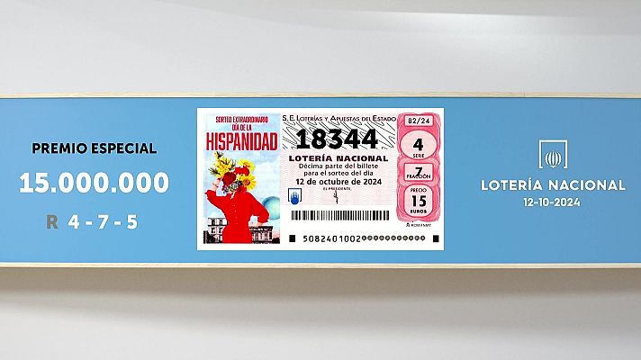 SELAE - Sorteo de la Lotería Nacional del 12/10/2024