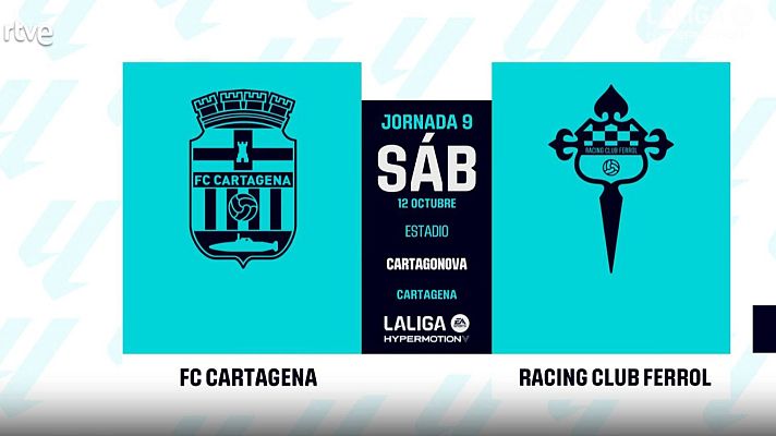 Resúmenes de LaLiga - Cartagena - Racing Ferrol: resumen del partido, 9ª jornada