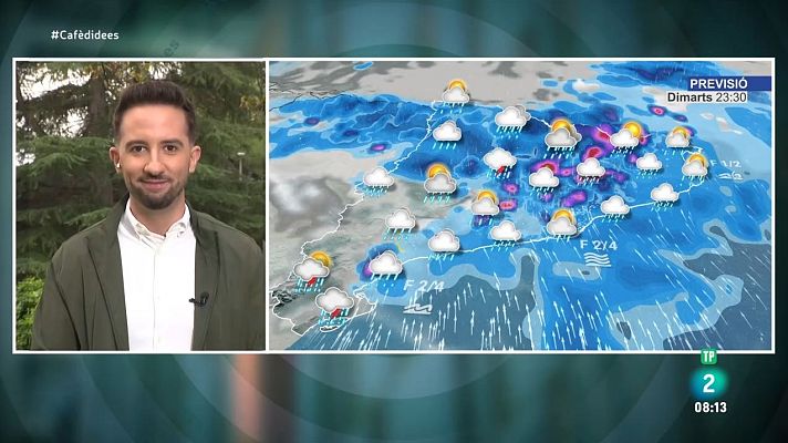 El temps - Borrasca Leslie: pluja, vent i descens tèrmic