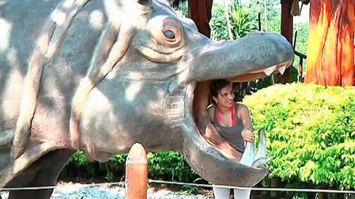 Telediario 1 - Parque en la finca de Pablo Escobar