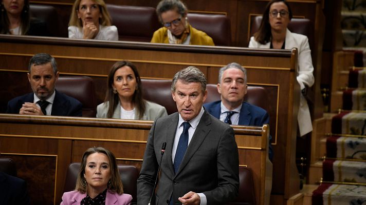 Telediario 1 - El caso Koldo, la corrupción y la imputación del fiscal general marcan la sesión de control al Gobierno