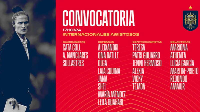 Montse Tomé da una lista renovada y sin Bonmatí, Gallardo, Paredes y Misa - Fútbol | Ver