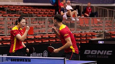 Mara Xiao y lvaro Robles se aseguran el bronce en el Campeonato de Europa de tenis de mesa