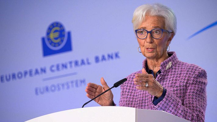 Telediario 1 - El BCE recorta 0,25 puntos los tipos por segunda vez consecutiva: los deja en el 3,25% ante la debilidad económica