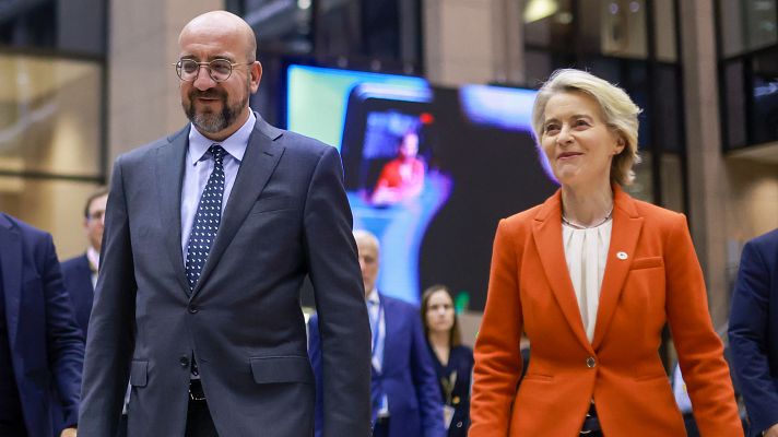 Telediario 1 - La cumbre de la Comisión Europea refuerza la posición de la UE contra la migración irregular