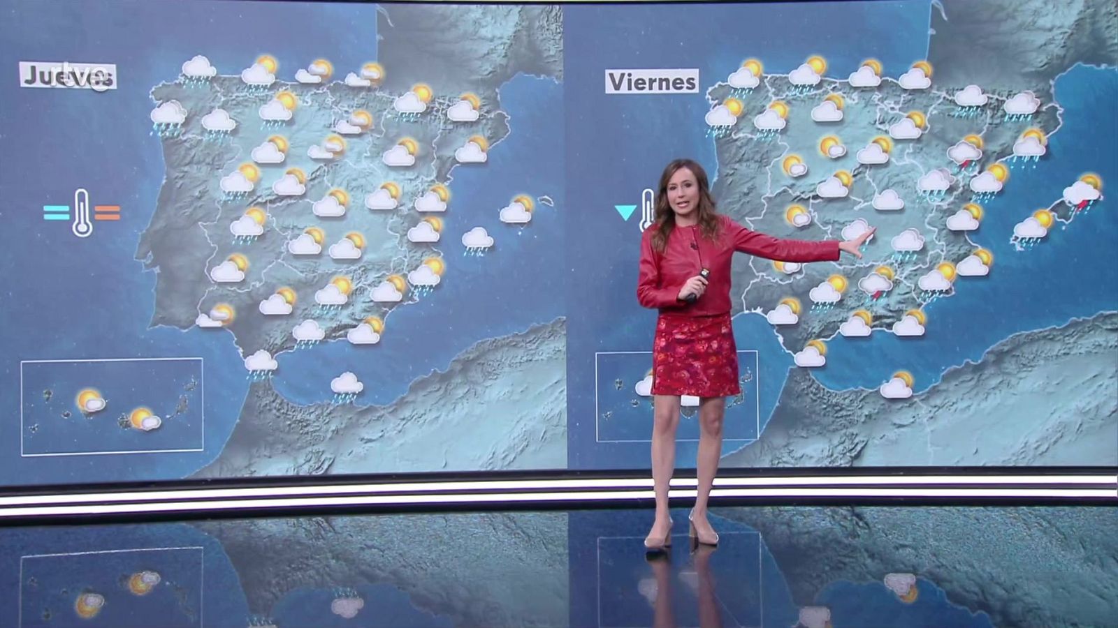 Máximas descienden en extremo noroeste, mediterráneo y medianías de Canarias, ascensos en meseta Sur - ver ahora
