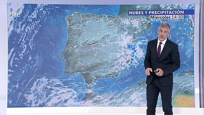 El tiempo - Posibles chubascos fuertes y acompañados de tormenta en Comunidad Valenciana, sur de Cataluña y Baleares