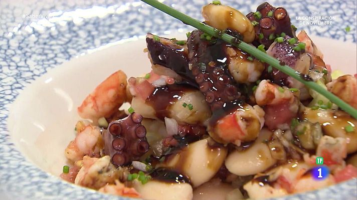 Saber vivir - Receta de salpicón de judiones y pulpo