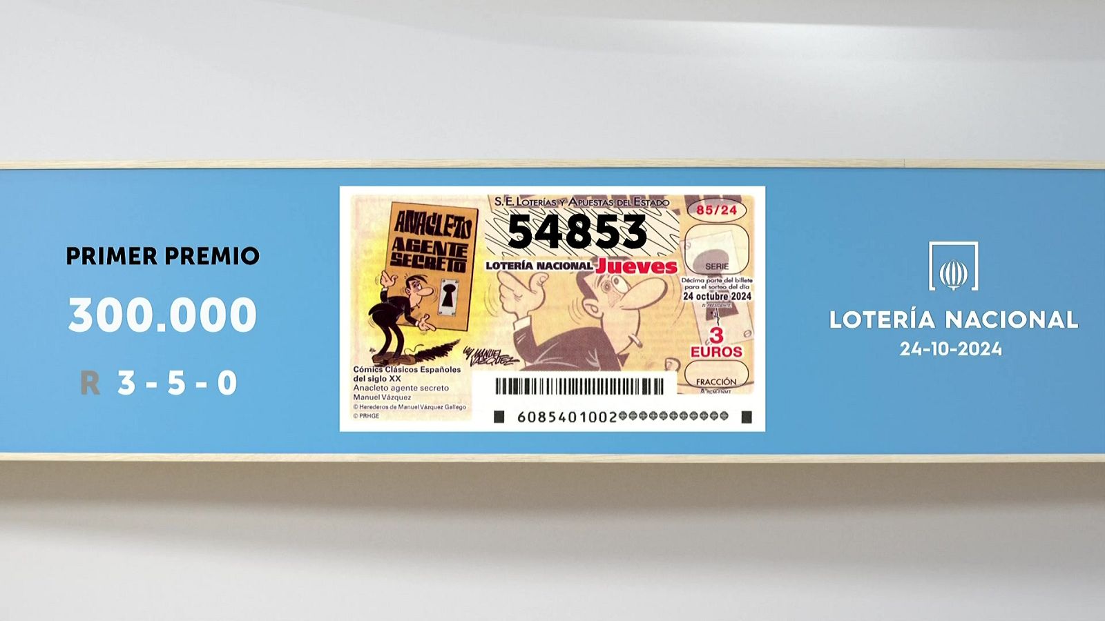 Sorteo de la Lotería Nacional del 24/10/2024 - Ver ahora