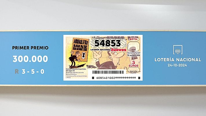 SELAE - Sorteo de la Lotería Nacional del 24/10/2024