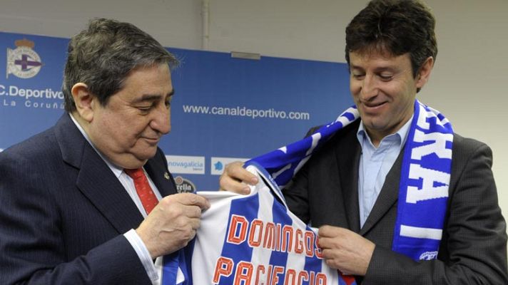 Telediario 1 - Domingos Paciencia, presentado en el Deportivo