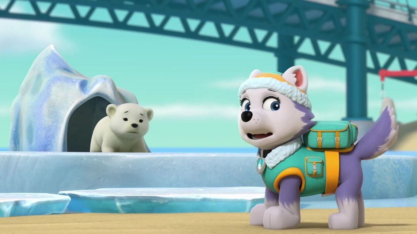 La patrulla salva a una cría de oso polar - La patrulla canina | Ver