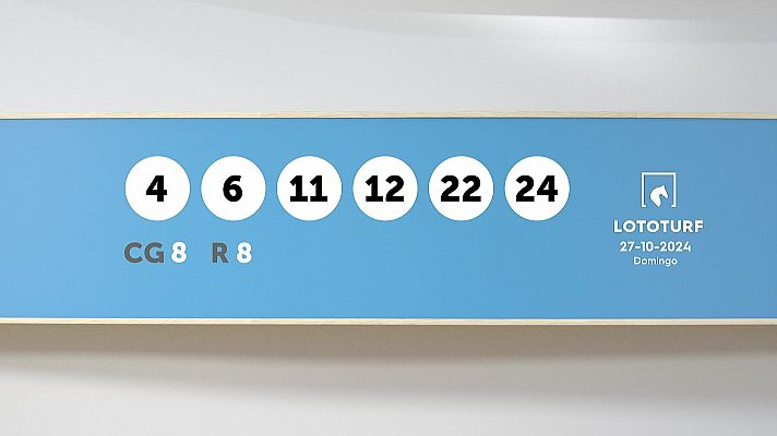 SELAE - Sorteo de Lotería Lototurf: 27/10/2024