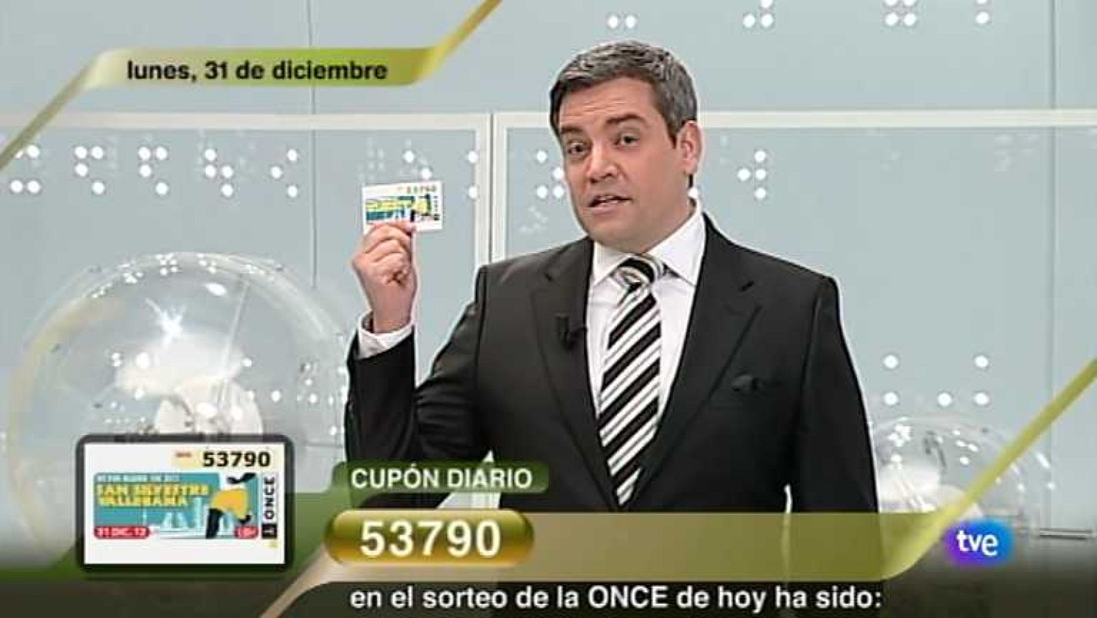 Sorteo ONCE - 31/12/12 - Ver ahora