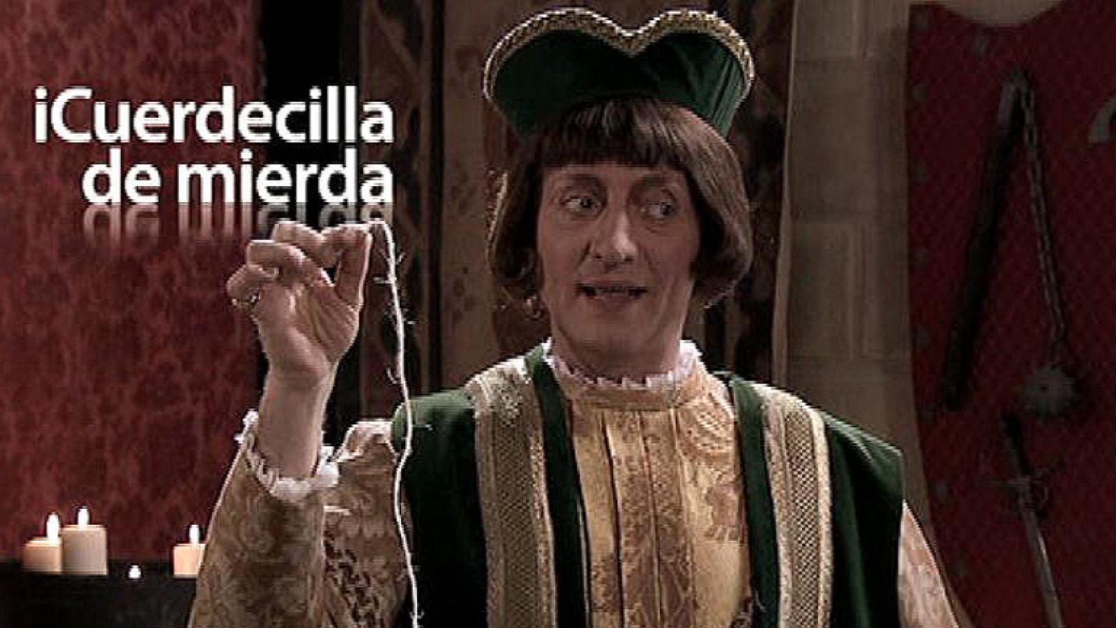 Colón presume de manos libres ante la reina Isabel. "Si cojo un i-cablecillo y lo ato a una i-manzana, consigo un i-manos libre", relata el explorador a la reina.