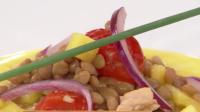Ensalada de lentejas y mango - Saber vivir | Ver