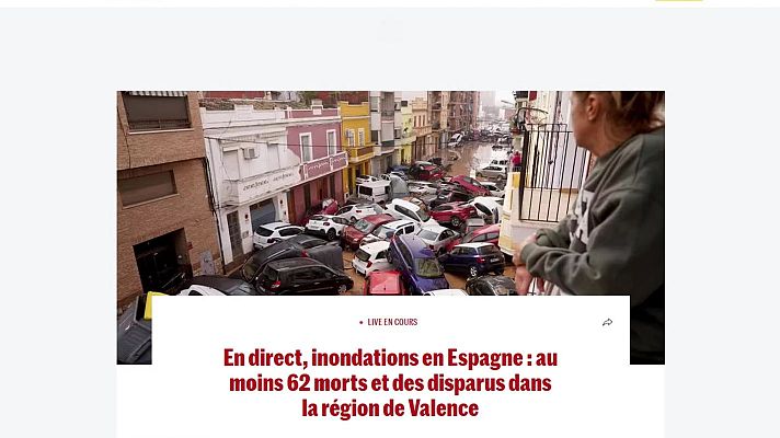 Informativo 24h - Medios y redes europeos se hacen eco de la tragedia de la DANA en España