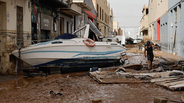 Telediario 1 - El área metropolitana de Valencia, zona cero de la catástrofe por la DANA