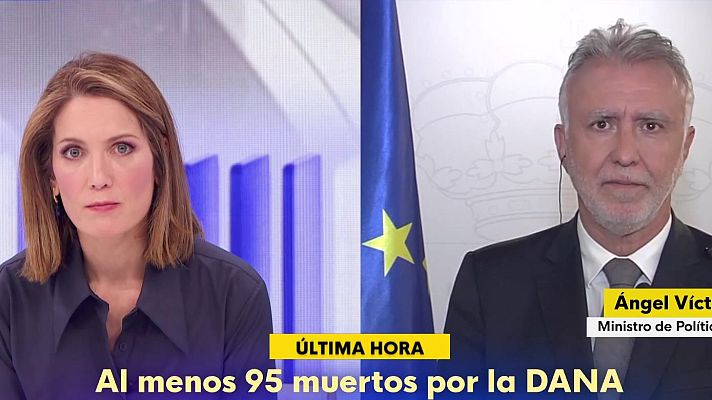 La hora de La 1 - El Gobierno aumenta a 95 el número de fallecidos por la DANA