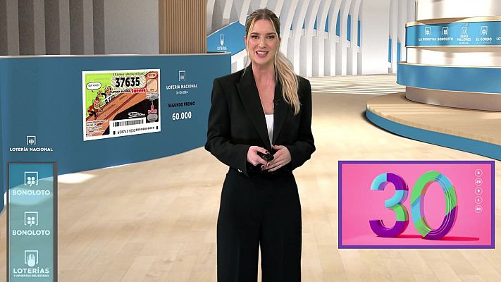 Loterías - Sorteo de la Lotería Nacional, Bonoloto, Primitiva y Jóker del 31/10/2024