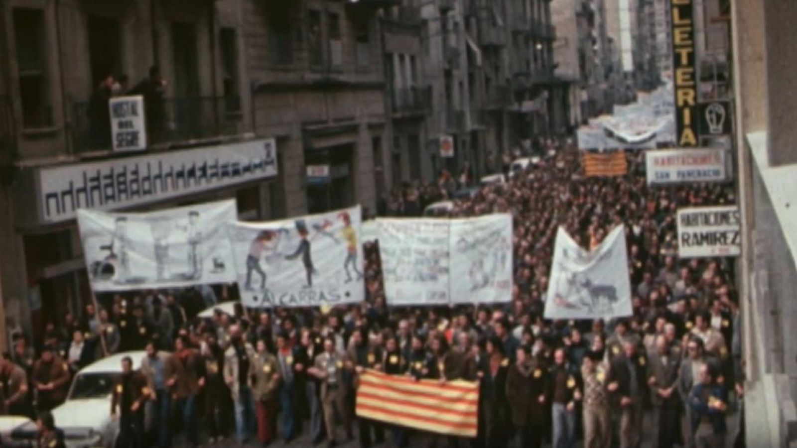 Resum de l'any 1977: manifestació d'Unió de Pagesos a Lleida - Miramar | Veure