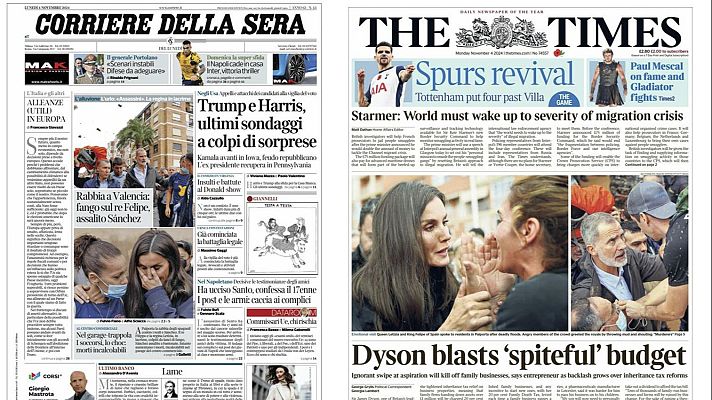 Informativo 24h - La fotografía de los reyes increpados en Paiporta, portada en los medios internacionales