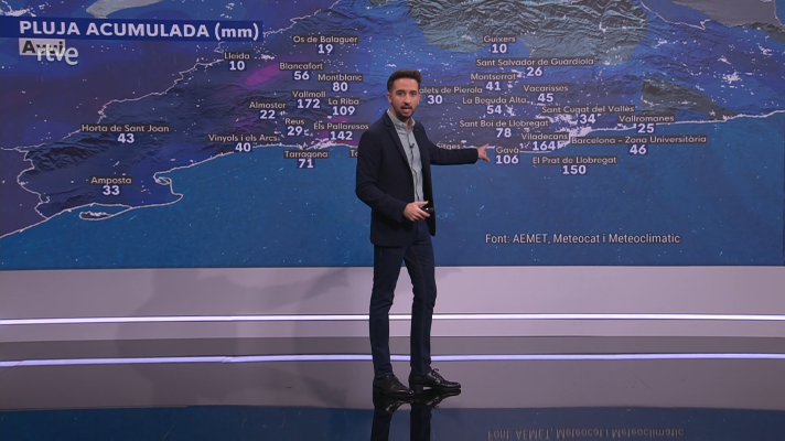 El temps - Dilluns de forts aiguats i pendents de nous ruixats