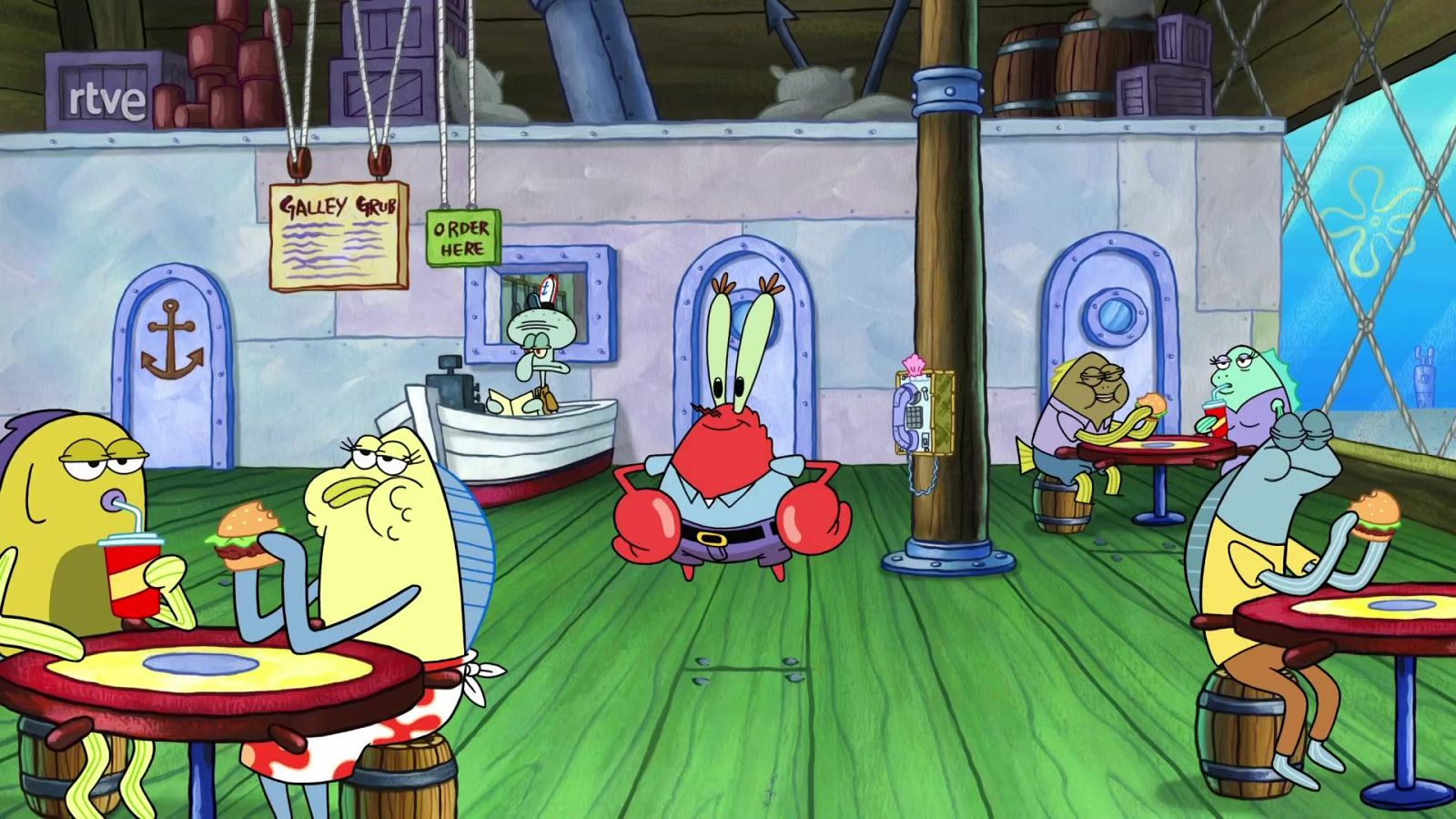 Use la cabina telefónica - Bob Esponja | Ver